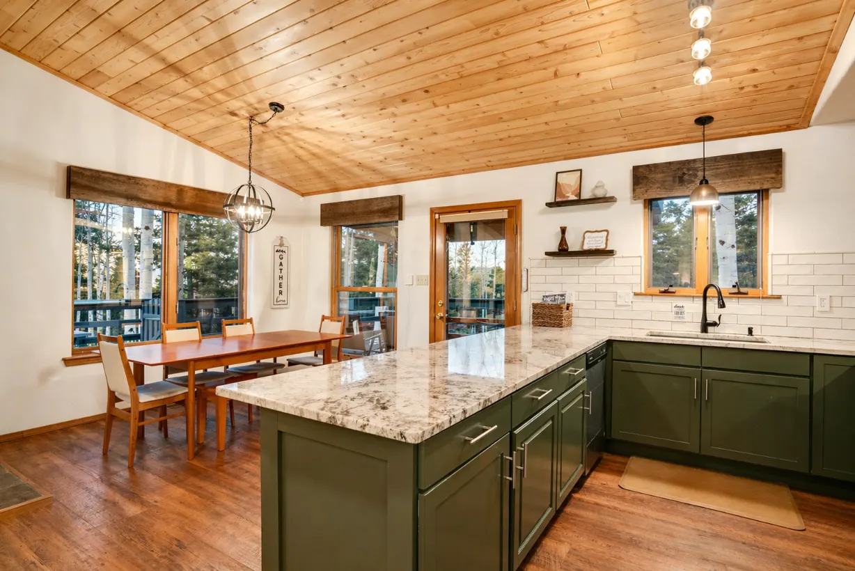 Dining and kitchen area
